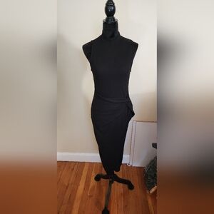 Stretch Midi blk dress